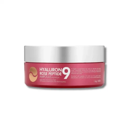 Гідрогелеві патчі з екстрактом троянди та пептидами - Medi-Peel Hyaluron Rose Peptide 9 Ampoule Eye Patch 10ml