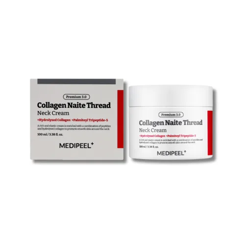 Підтягуючий крем для шиї з пептидним комплексом - Medi-Peel Premium Collagen Naite Thread Neck Cream 3.0