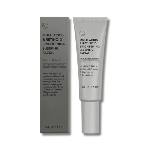Нічний мультикислотний пілінг - Allies of Skin Multi Acides &amp; Retinoid Brightening Sleeping Facial 57g