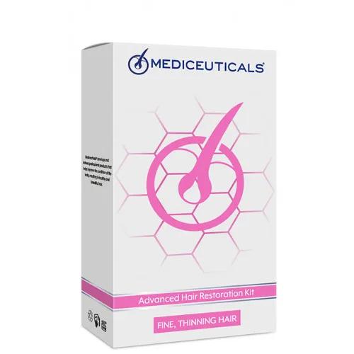 Набір для стимулювання росту волосся для жінок, тонке волосся - Mediceuticals Advanced Hair Restoration For Women Kit Fine