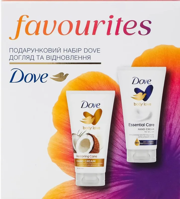 Набір Dove догляд та відновлення (крем для рук 75 мл + крем для рук 75 мл) 1 шт.