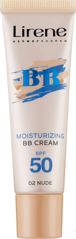 BB-крем для обличчя Lirene зволожуючий SPF50, 02 Nude 30 мл