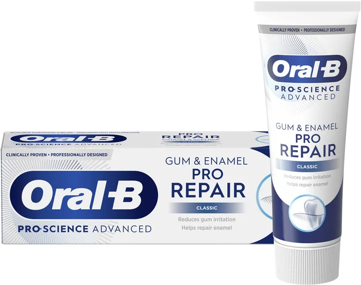 Зубна паста ORAL-B Pro-Science Відновлення ясен та емалі Класична, 75 мл