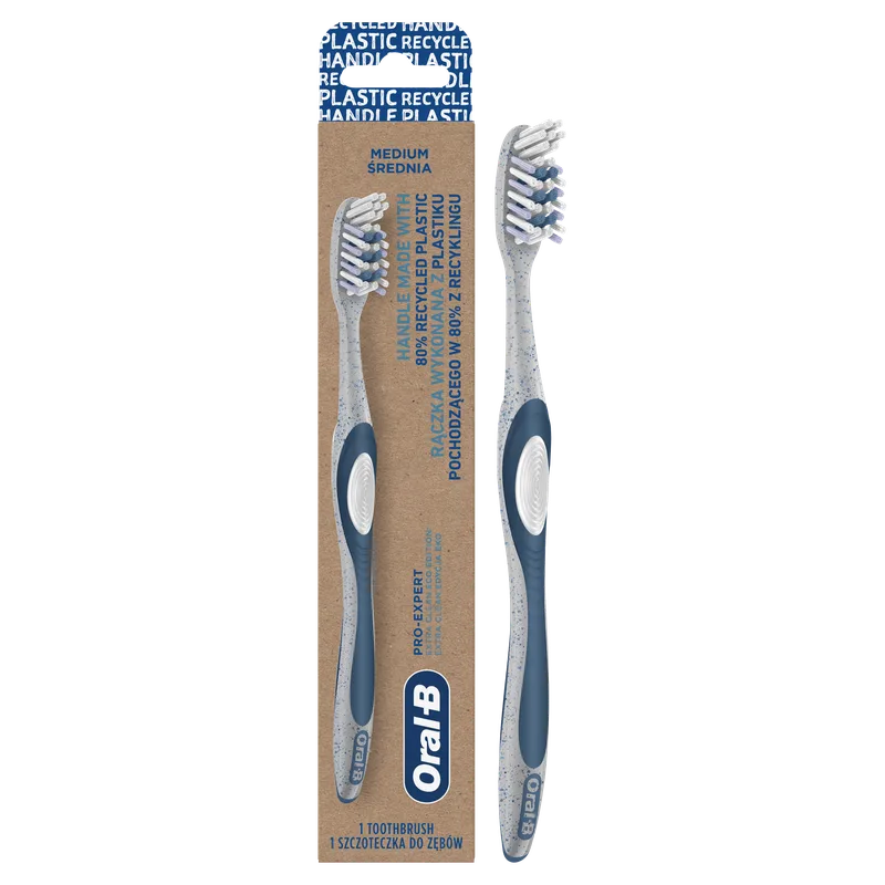 Зубна щітка Oral-B 3D WhitePro-Expert Екстрачистка Eco Edition середня, 1 шт.