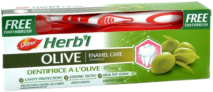 Dabur Herbal Зубна паста Оливка + щітка