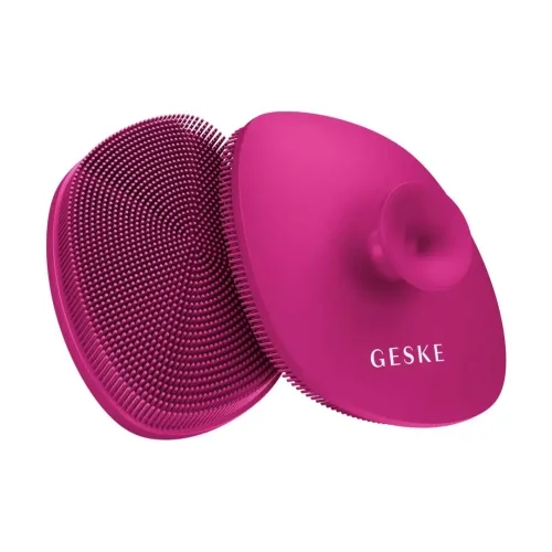 Щітка для обличчя 4 в 1 з тримачем GESKE Facial Brush 4 in 1 — відтінок Magenta Magenta