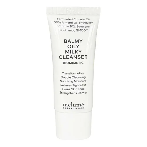 Освітлюючий зволожуючий бальзам для очищення шкіри MELUMÉ SKINSCIENCE Balmy Oily Milky Cleanser — обʼєм 20 мл 20 мл