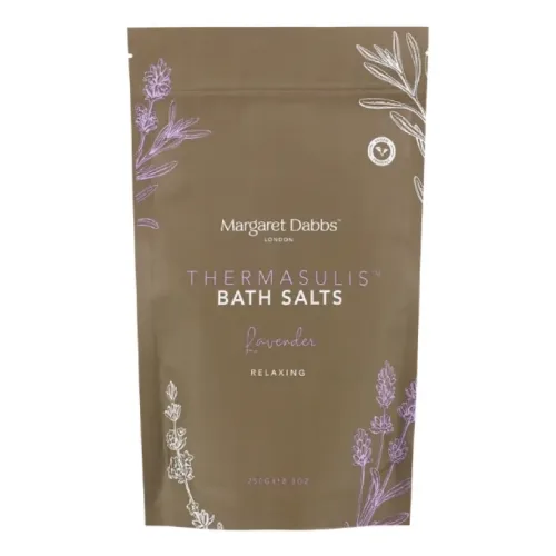 Розслабляюча сіль для ванни з лавандою MARGARET DABBS LONDON Thermasulis™ Relaxing Lavender Bath Salts — обʼєм 250 мл