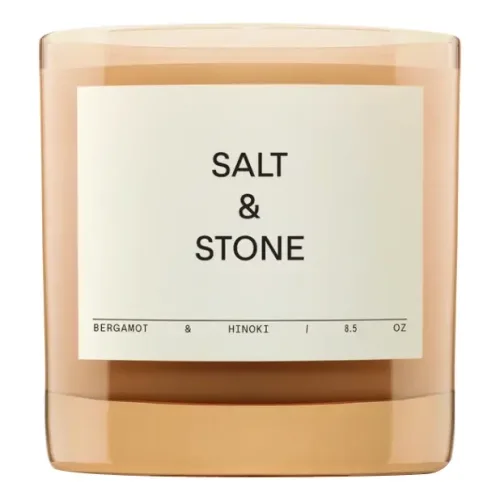 Соєва свічка з ароматом бергамоту та хінокі SALT & STONE Candle Bergamot & Hinoki — вага 240 г