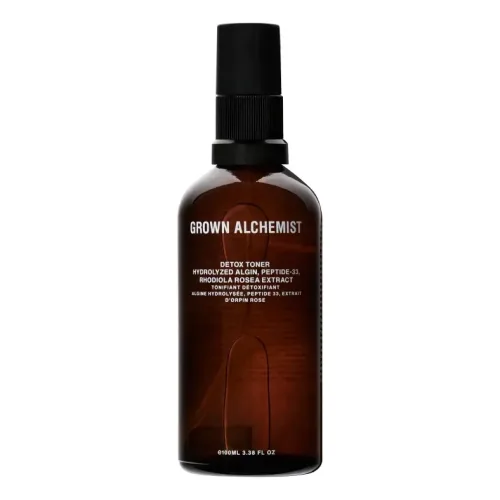 Детокс-тонер для обличчя GROWN ALCHEMIST Detox Toner: Hydrolyzed Algin, Peptide-33, Rhodiola Rosea Extract — обʼєм 100 мл