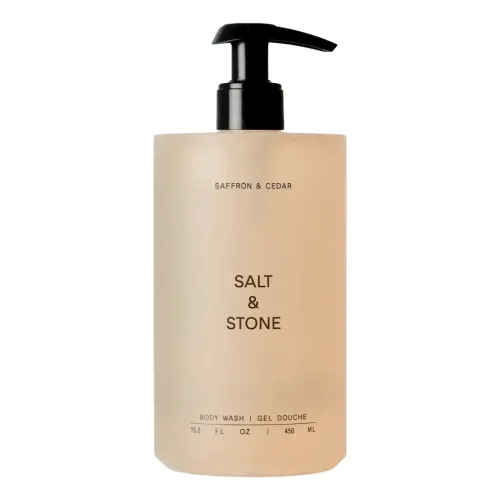 Антиоксидантний гель для душу з ароматом шафрану та кедру SALT & STONE Body Wash Saffron & Cedar — обʼєм 450 мл