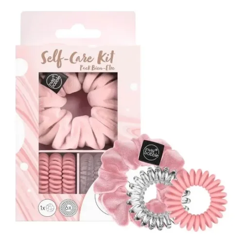 Подарунковий набір (резинка SPRUNCHIE та 6 резинок ORIGINAL) INVISIBOBBLE Gift Set Self-Care Kit