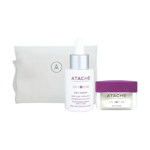 Набір для догляду за чутливою шкірою та лікування куперозу ATACHE Soft Derm Serum & Night Cream Set