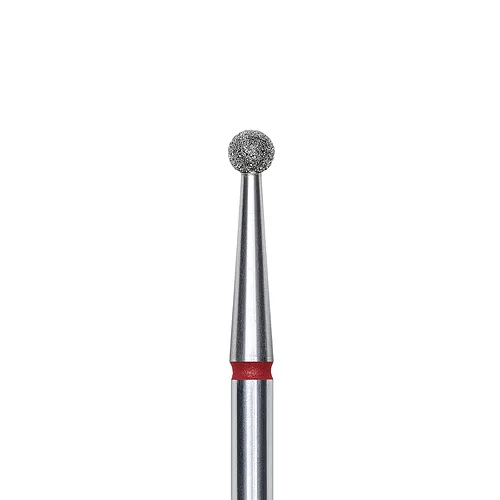 Фреза для манікюру куля алмазна червона Staleks Pro Expert FA01R025