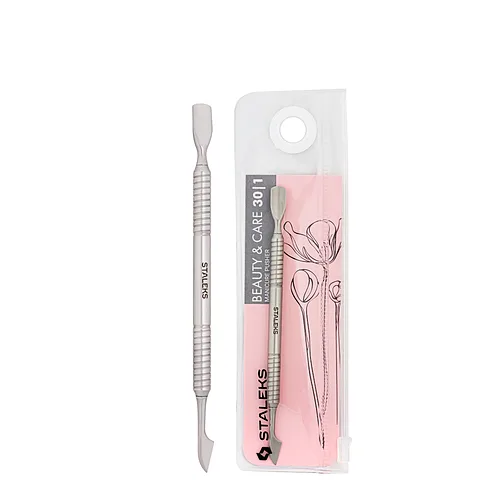 Лопатка для манікюру Staleks Beauty & Care металева двостороння 14,5 см PBC-30/1