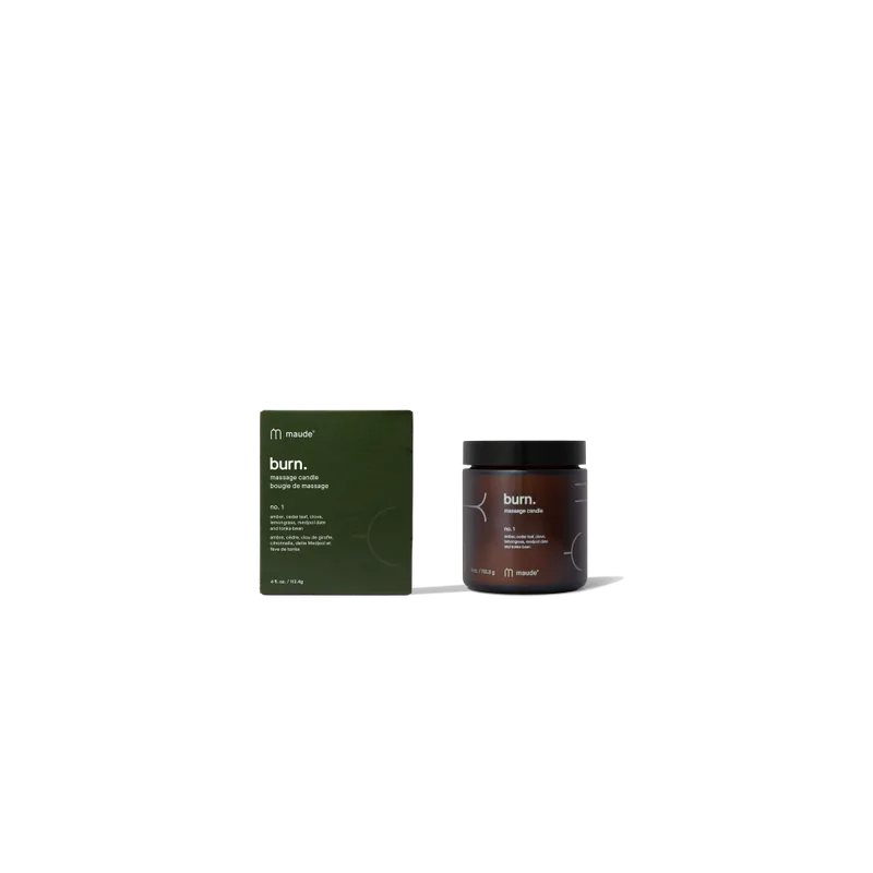 Maude Burn no.1 amber, cedar leaf & lemongrass Свічка для масажу - аромат №1 амбра, кедр та лемонграс