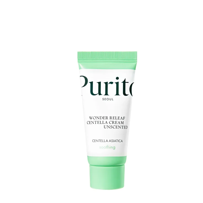 Purito Seoul Wonder Releaf Centella Unscented Cream Мініатюра крему з центеллою без олій 12 ml