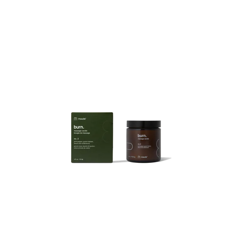 Maude Burn no.2 pink pepper & gurjun balsam Свічка для масажу - аромат №2 рожевий перець та бальзам гурджун