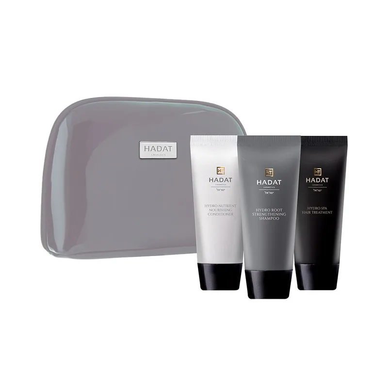 Hadat Cosmetics HYDRO HAIR GROWTH SET Набір з косметичкою 210 мл