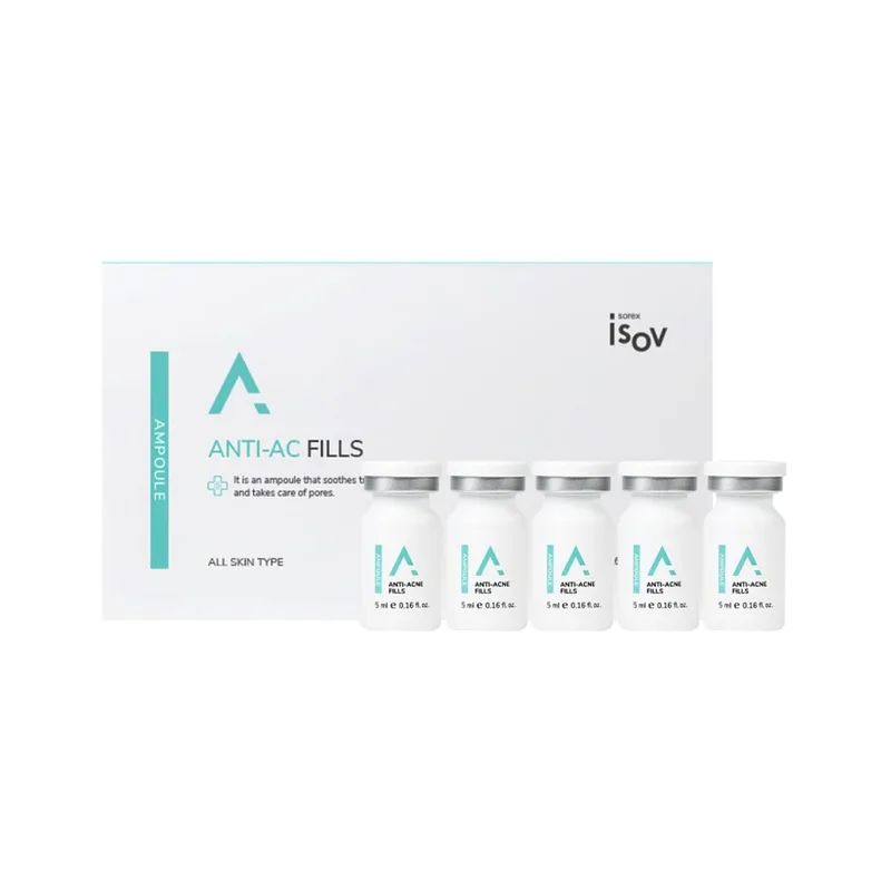 Isov Sorex Anti-ac Fills Ampoule Сироватка-концентрат для балансування стану жирної та проблемної шкіри, шкіри з акне, 5мл * 5шт