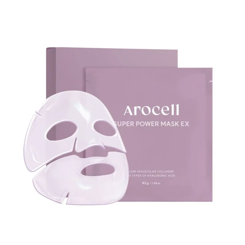 Arocell Super Power Mask EX Гідрогелева маска з колагеном і 10 видами гіалуронової кислоти 42 г *