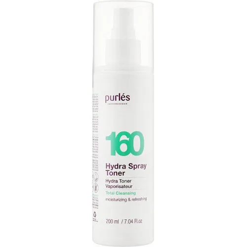 Зволожуючий спрей-тонік для обличчя - Purles Total Cleansing Hydra Spray Toner 160 200ml
