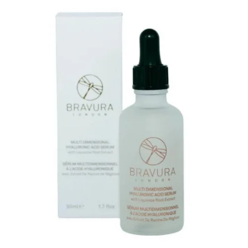 Зволожуюча сироватка для всіх типів шкіри - Bravura London Multi Hyaluronic Acid Serum with Liquorice Root Extract