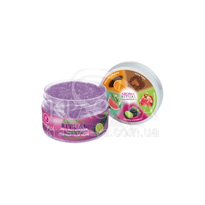 DC Aroma Stress Relief Body Grape & Lime Scrub-Скраб-пілінг для тіла антистрес "Виноград і Лайм", 200 м