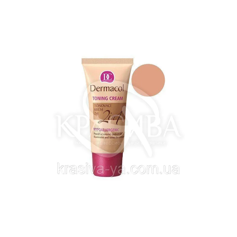 DC Make-up Toning Cream 2in1 Bronze Тональний крем легкий зволожуючий 2в1, 30 мл