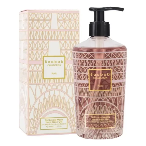 Очищуючий гель для рук з ароматом липи та мімози BAOBAB COLLECTION Hand Wash Gel Paris — обʼєм 350 мл