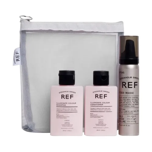 Набір мініатюр для фарбованого волосся REF Travel Mesh Bag Illuminate Colour