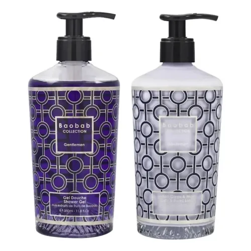 Подарунковий набір BAOBAB COLLECTION Gift Box Shower Gel & Body Lotion Gentlemen — обʼєм 350 мл