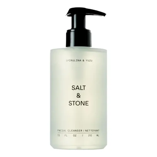 Очищуючий гель для обличчя з морськими водоростями та юзу SALT & STONE Spirulina & Yuzu Facial Cleanser — обʼєм 212 мл