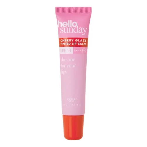 Зволожувальний відтінковий бальзам для губ SPF 50 з маслом ши HELLO SUNDAY Tinted Lip Balm SPF 50 — відтінок Cherry Glaze Cherry Glaze