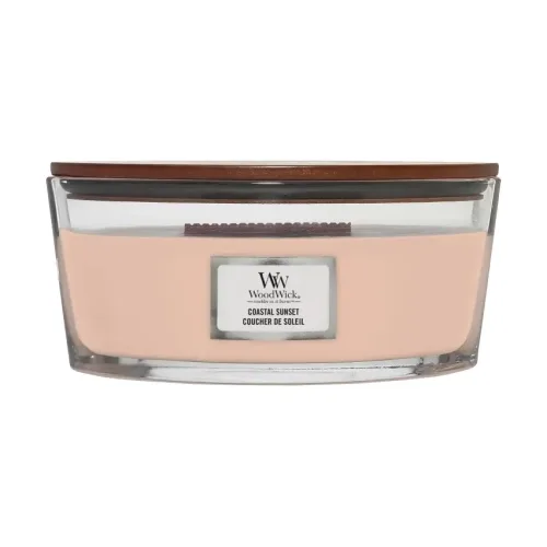 Ароматична свічка з ароматом цитрусових, кокосу та ванілі WOODWICK Ellipse Coastal Sunset — вага 453 г