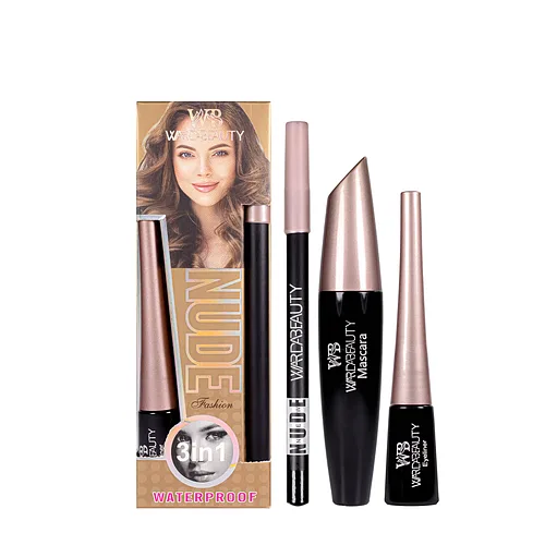Набір косметики для макіяжу очей 3 у 1 Warda Beauty New Nude Bright Eyes