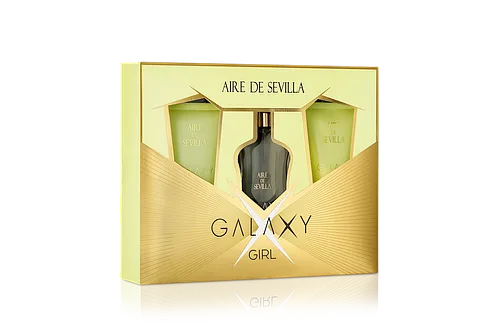 Подарунковий парфумований набір 3 в 1 Instituto Español Aire de Sevilla Galaxy Girl для жінок