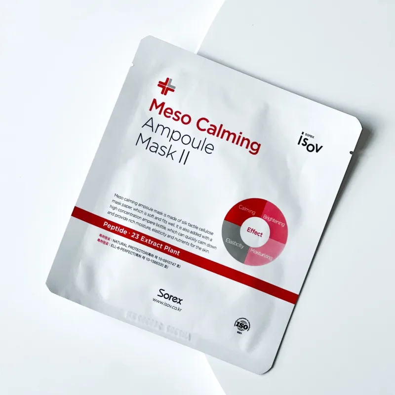 Isov Sorex Meso Calming Ampoule Mask II Шовкова маска заспокійлива 30 г*10 шт