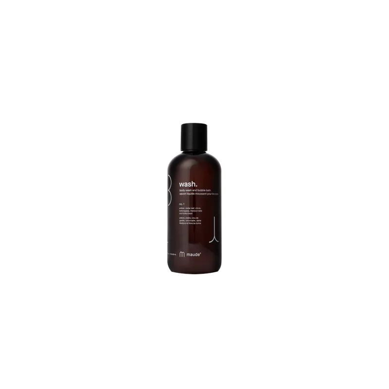 Maude Wash no.1 amber, cedar leaf & lemongrass Гель для душу та піна для ванни - аромат №1 амбра, кедр та лемонграс 355 мл