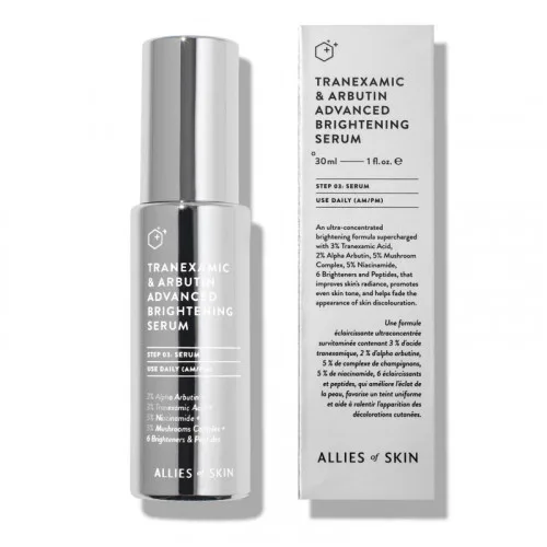 Освітлююча сироватка для обличчя - Allies Of Skin Tranexamic &amp; Arbutin Advanced Brightening Serum 210ml