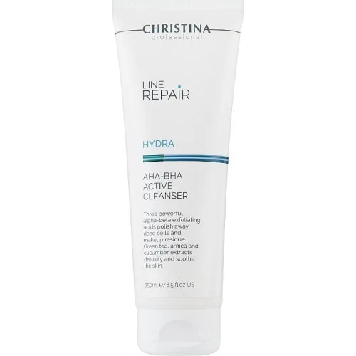 Очищувач для обличчя з кислотами AHA-BHA - Christina Line Repair Hydra AHA-BHA Active Cleanser 60ml