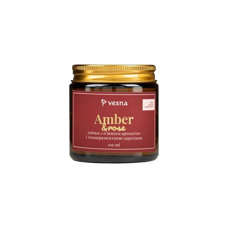 Vesna Масажна свічка для рук Amber&Rose