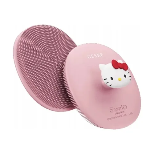 Щітка для обличчя 3 в 1 Хелло Кітті з тримачем GESKE Facial Brush 3 in 1 Hello Kitty — відтінок