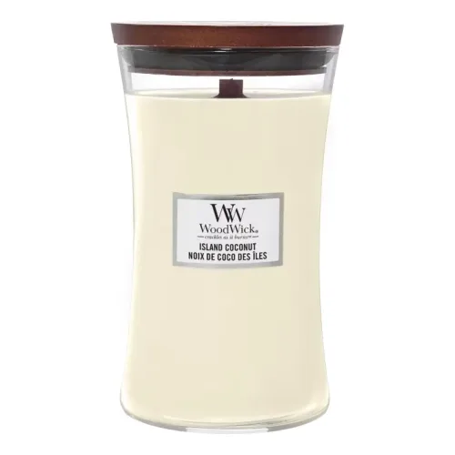 Ароматична свічка з ароматом кокоса та ананаса WOODWICK Large Island Coconut — вага 609 г