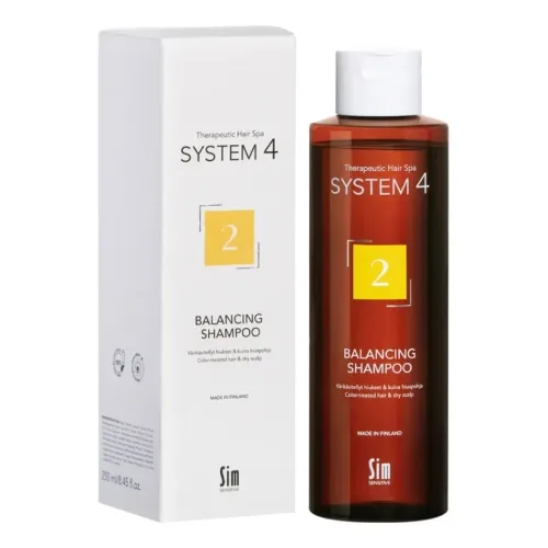 Шампунь для сухого, фарбованого і пошкодженого волосся SIM SENSITIVE System4 2 Balancing Shampoo — обʼєм 250 мл