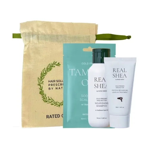 Набір мініатюр з шампунем Real Shea RATED GREEN Real Shea & Tamanu Set