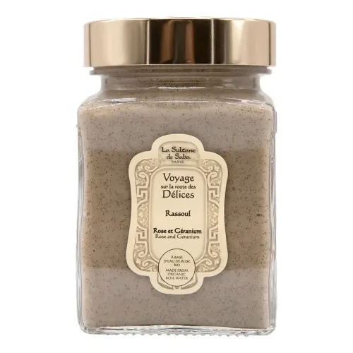 Очищаюча глиняна маска для обличчя LA SULTANE DE SABA Rassoul Rose and Geranium — обʼєм 300 мл
