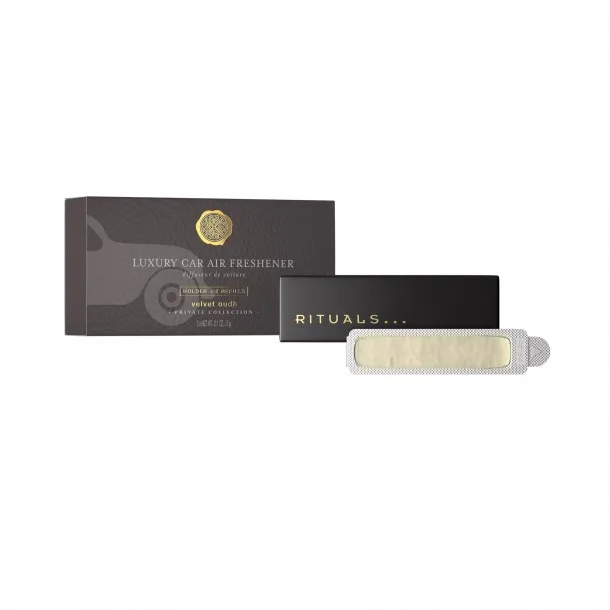 Преміальний Автомобільний Ароматизатор Rituals Velvet Oudh з Розкішним Ароматом Уда та Шафрану — Rituals Velvet Oudh Private Collection Luxury Car Air Freshener +2 Refills