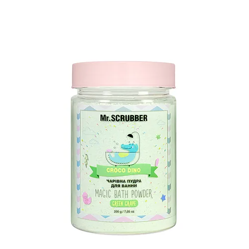 Пудра для прийняття ванни кольорова ароматизована Mr. Scrubber Croco Dino від 3 років 250 г