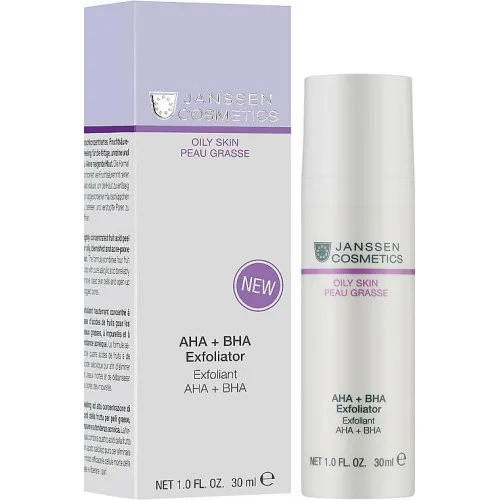 Відлущуючий засіб AHA+BHA - Janssen Cosmetics Oily Skin AHA+BHA Exfoliator